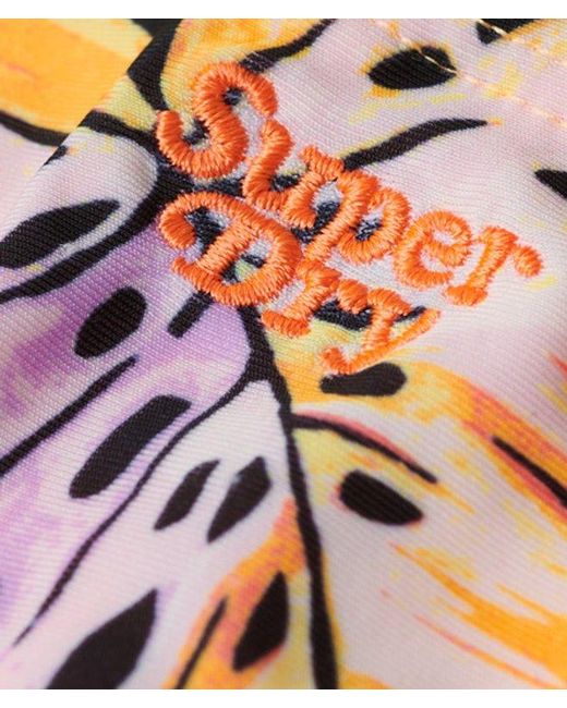 Superdry Pink & Co Ladies Classic Printed Bikini Briefs