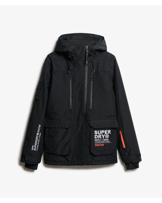Superdry Black & Co Ski Ultimate Rescue Jacket for men