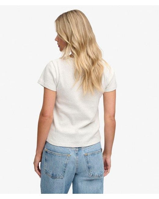 Superdry White & Co Athletic Essentials Button Down T-shirt