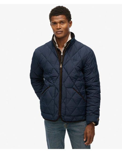 Superdry Blue Quilted Estate Liner Jacket for men