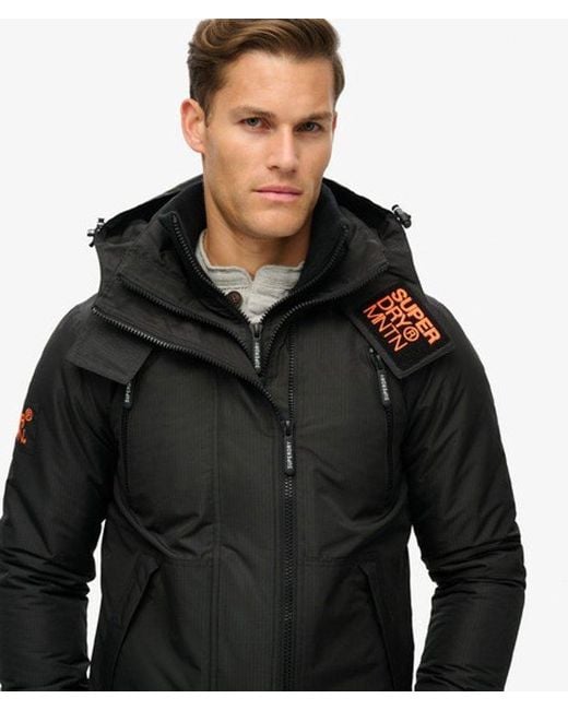 Veste à capuche mountain windbreaker Superdry pour homme en coloris Black