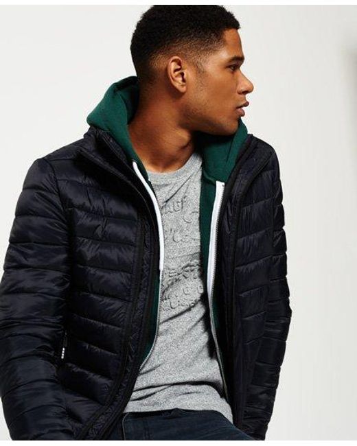 Superdry Blue Fuji Triple Zip Jacket for men