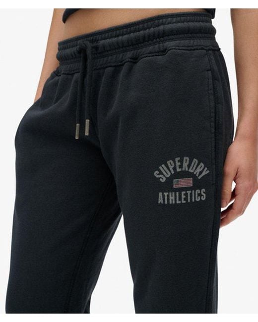 Superdry Athletic Print Flare joggingbroek in het Black
