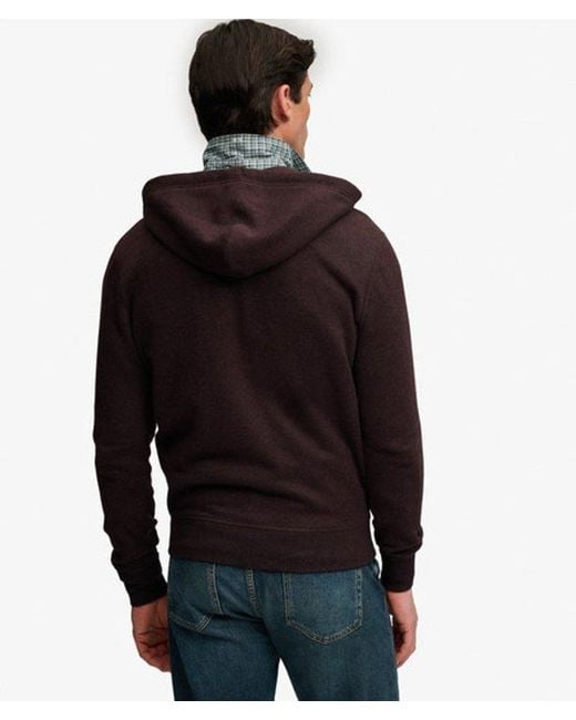 Superdry Black & Co Essential Logo Zip Hoodie for men