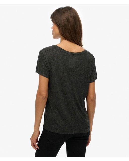 Superdry Black Studios Slub Embroidered T-shirt