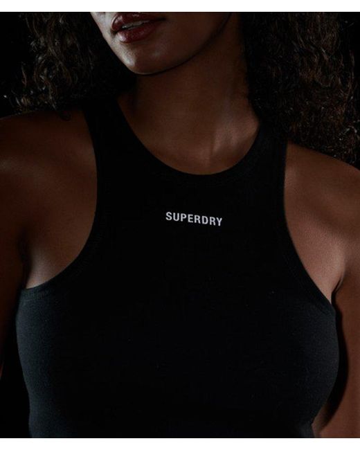 Superdry Black & Co Code Tech Racer Vest Top