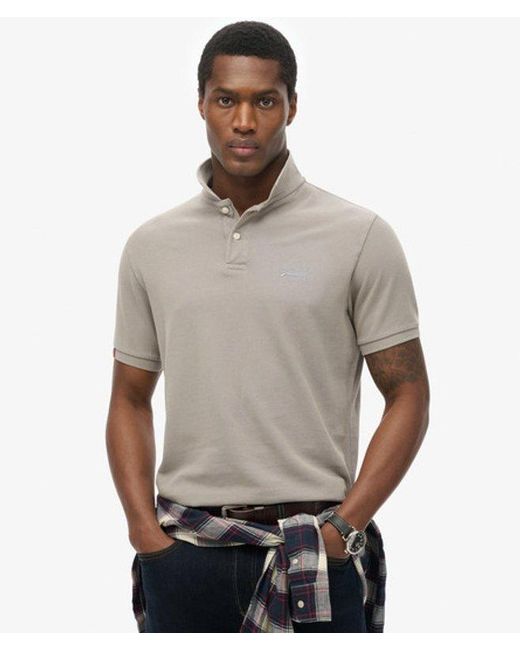 Superdry Gray & Co Vintage Destroy Polo Shirt for men
