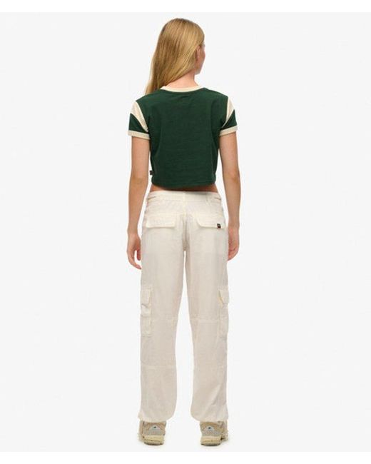 Superdry Green Lightweight Beach Cargo Pants