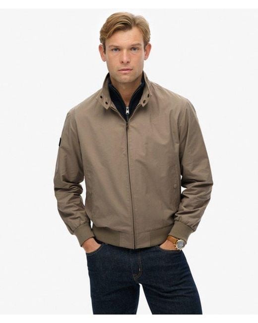 Superdry Brown & Co Classic Harrington Jacket for men