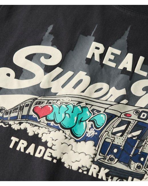 Superdry Gray & Co New York Graphic T-shirt for men