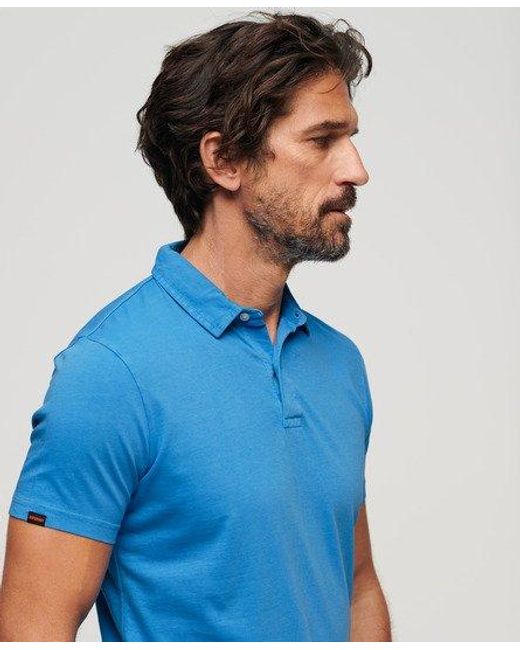 Polo en jersey Superdry pour homme en coloris Blue