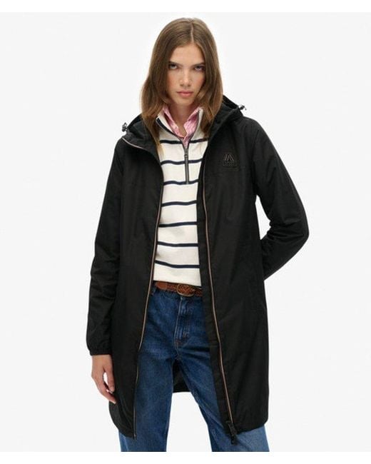 Superdry Black & Co Long Tri Windbreaker Jacket