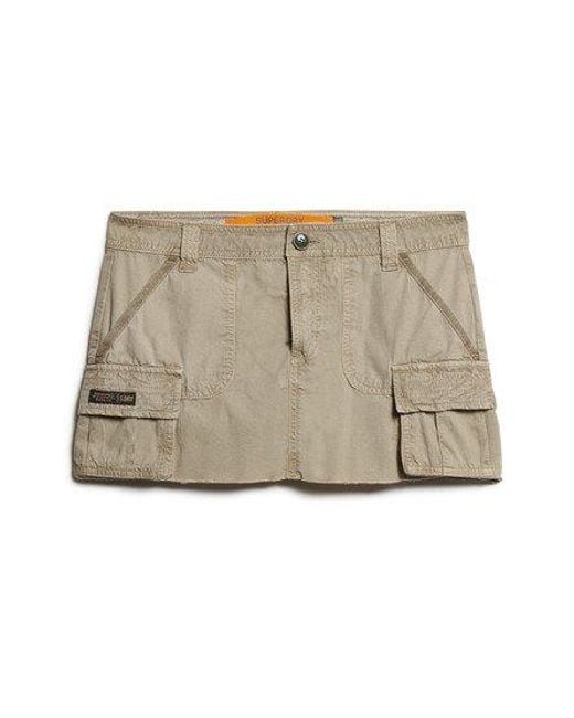 Superdry Brown Utility Parachute Skirt