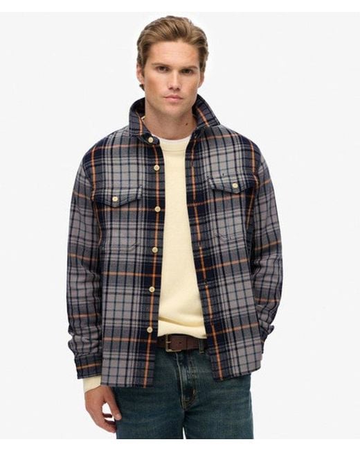 Superdry Black & Co The Merchant Store - Heavy Checked Shirt for men