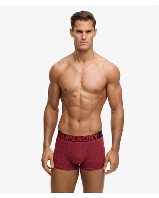 Superdry Red & Co Trunk Triple Pack for men