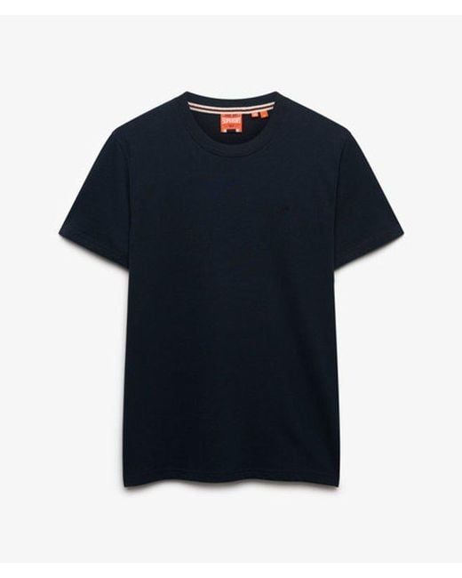 Superdry Blue Sd & Co Logo Embroidered T-shirt for men