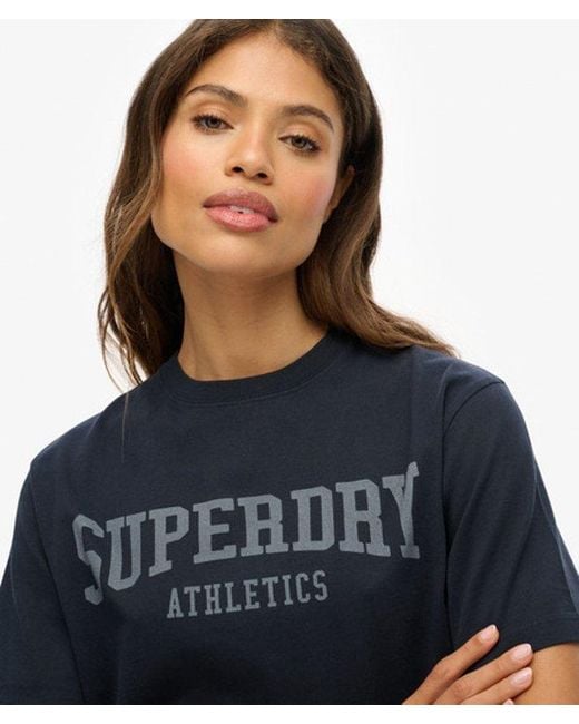 Superdry Blue & Co Athletic Essentials Oversized T-shirt