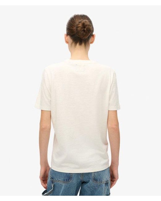 Superdry Blue & Co Embellished Vl Graphic T Shirt