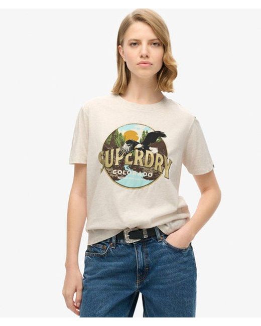 Superdry White & Co Travel Souvenir Relaxed T-shirt