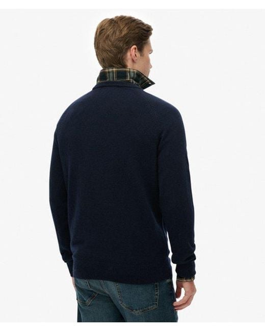 Superdry Blue & Co Wool Blend Jumper for men