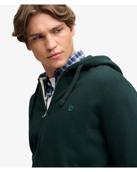 Superdry Green & Co Essential Logo Zip Hoodie for men