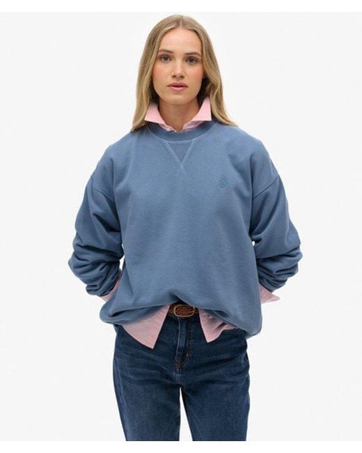 Superdry Blue Studios Crew Sweatshirt