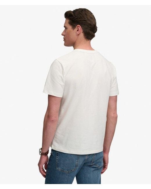 Superdry White Vintage Logo Classic T-Shirt for men