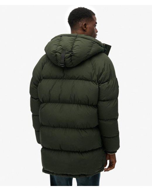 Superdry Green & Co Xpd Long Baffle Parka Jacket for men