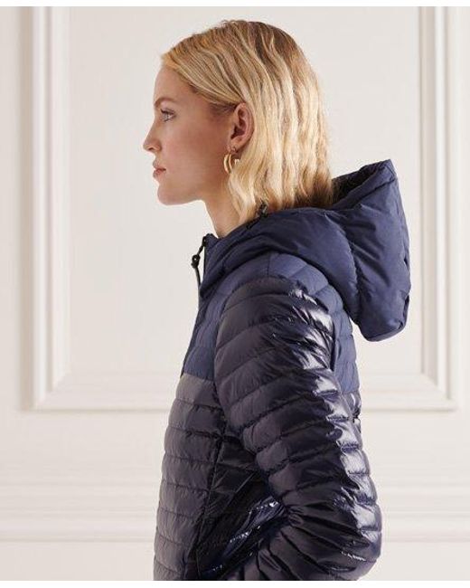 Superdry Blue Studios Contrast Core Down Jacket Eclipse