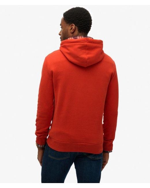 Homme Sweat À Capuche Core Logo Taille Superdry pour homme en coloris Red