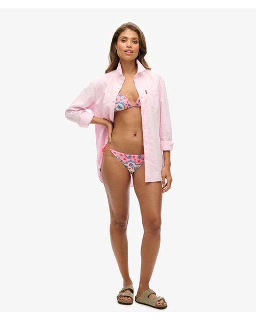 Superdry Red Tie Side Cheeky Bikini Briefs