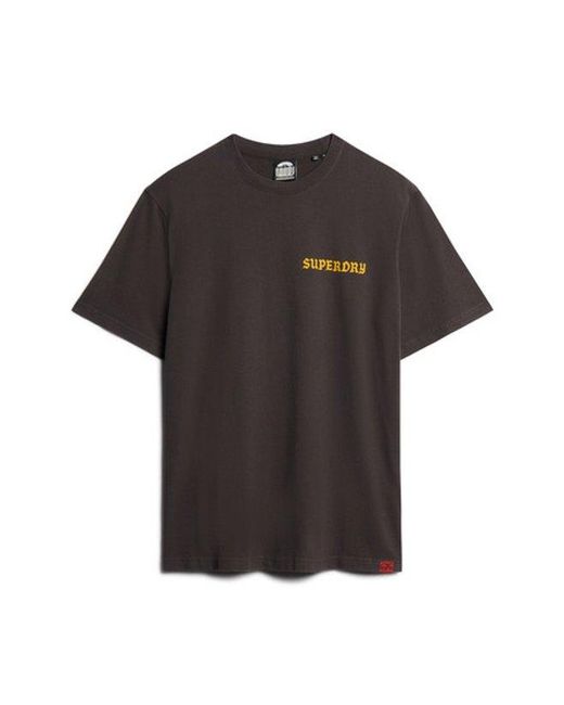 Superdry Gray & Co Tattoo Graphic Loose Fit T-shirt for men