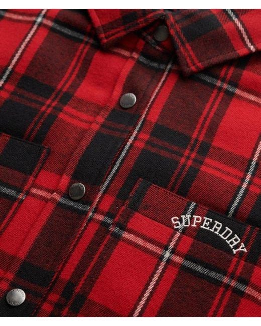 Superdry Red & Co Check Lined Shirt