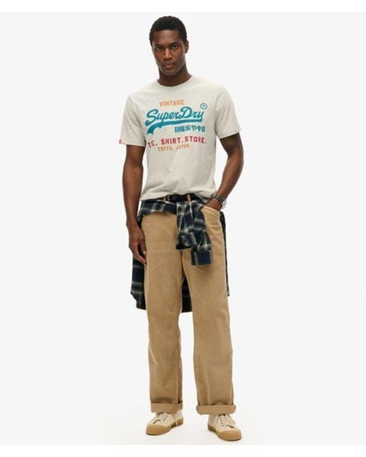 Superdry Gray & Co Vintage Logo Cali T-shirt for men