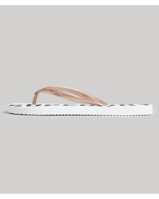 Superdry Metallic & Co Code Core Sport Flip Flops