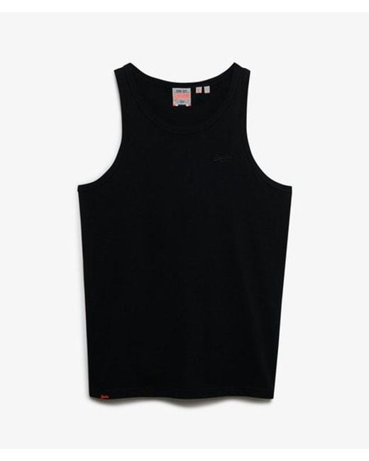 Superdry Black & Co Essential Logo Vest for men