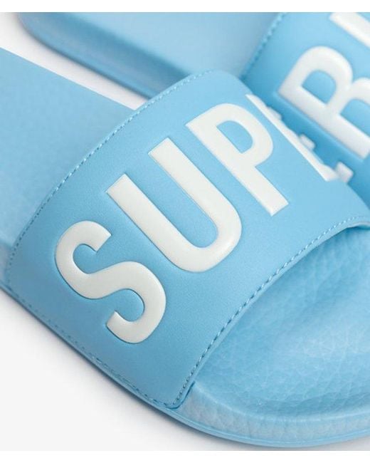 Superdry Blue & Co Pool Sliders