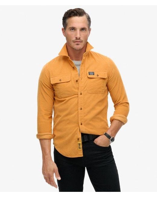 Superdry Orange & Co Trailsman Relaxed Fit Corduroy Shirt for men