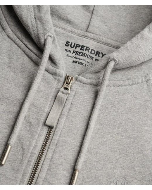 Superdry Gray & Co Studios Relaxed Zip Hoodie