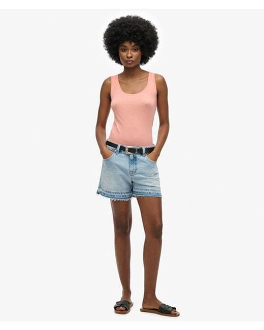 Superdry Blue & Co Studios Lightweight Racer Vest Top