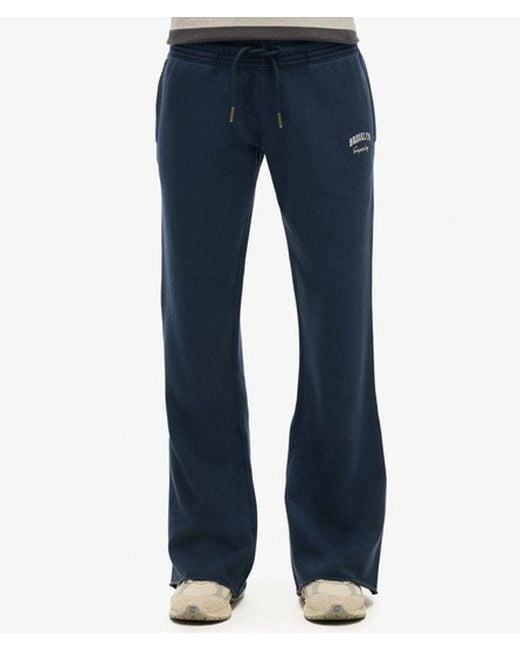 Superdry Blue & Co Athletic Essentials Low Rise Flare joggers