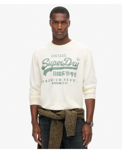 Superdry White & Co Classic Graphic Long-sleeved Top for men