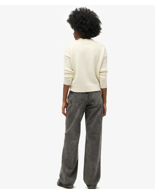 Superdry White & Co Cotton Wide Leg Jeans