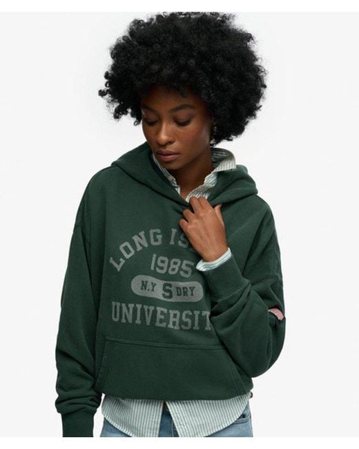 Superdry Green & Co Athletic Essentials Relaxed Hoodie