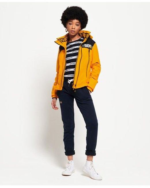 Superdry Yellow Arctic Colour Block Velocity Sd-Windcheater Jacket