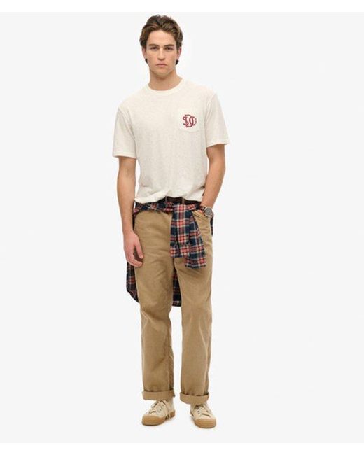 Superdry The Merchant Store - Grafisch T-shirt in het White voor heren