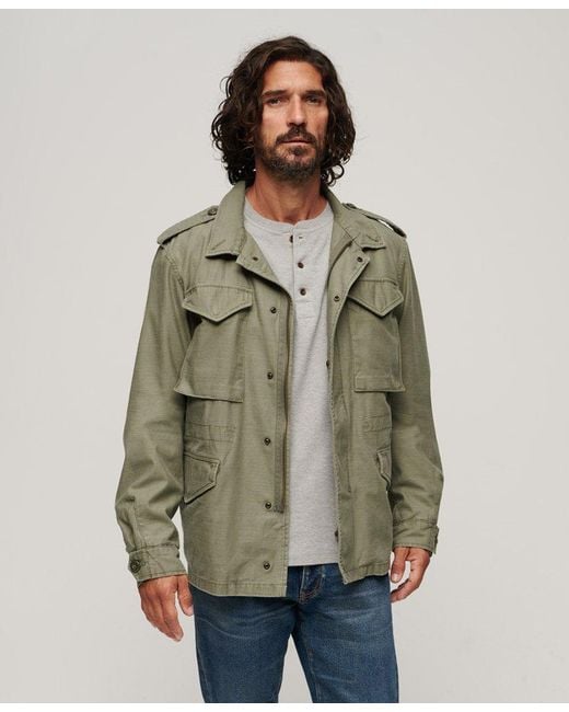 Superdry The Merchant Store - Field Jacket in Green for Men | Lyst