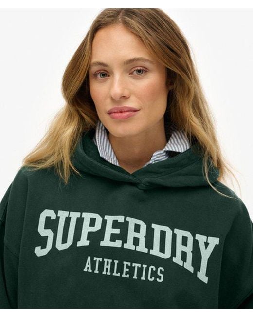 Superdry Green & Co Athletic Essentials Relaxed Hoodie