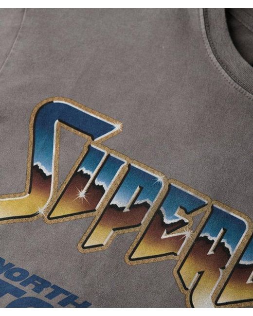 Superdry Gray & Co 70s Rock Graphic Band T-shirt for men