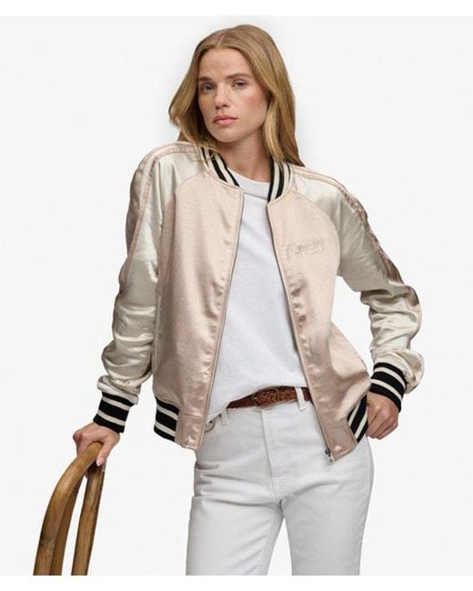 Superdry Natural & Co Suikajan Embroidered Bomber Jacket
